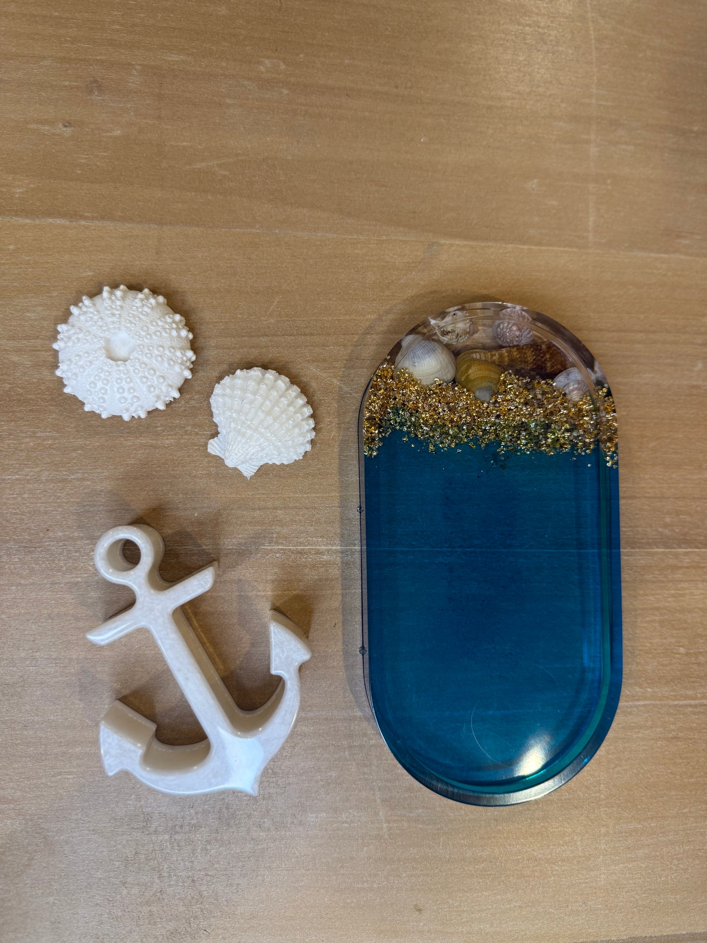 DIY Kit - Tray, Anchor, Seashell Set