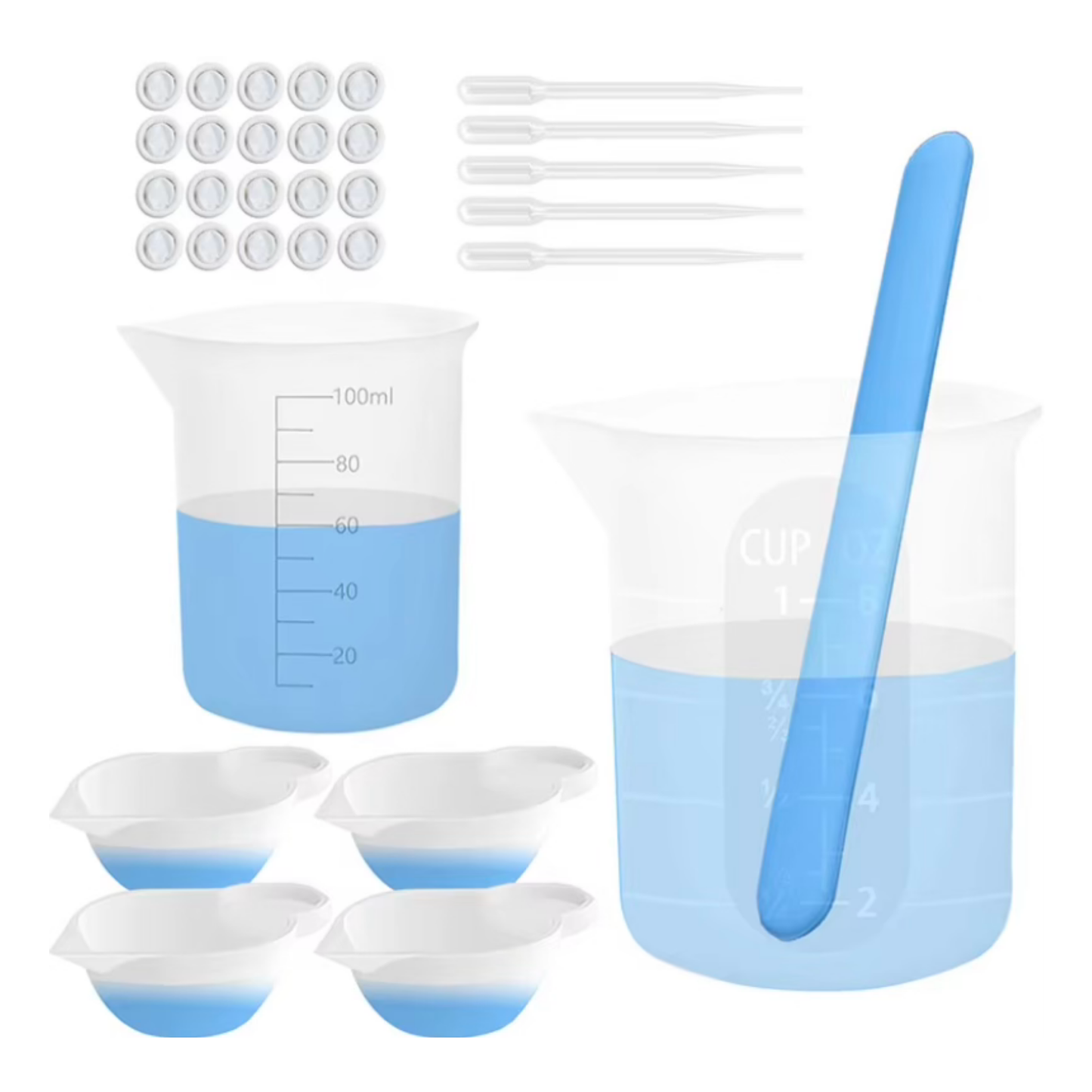 Silicone Cup & Stir Set